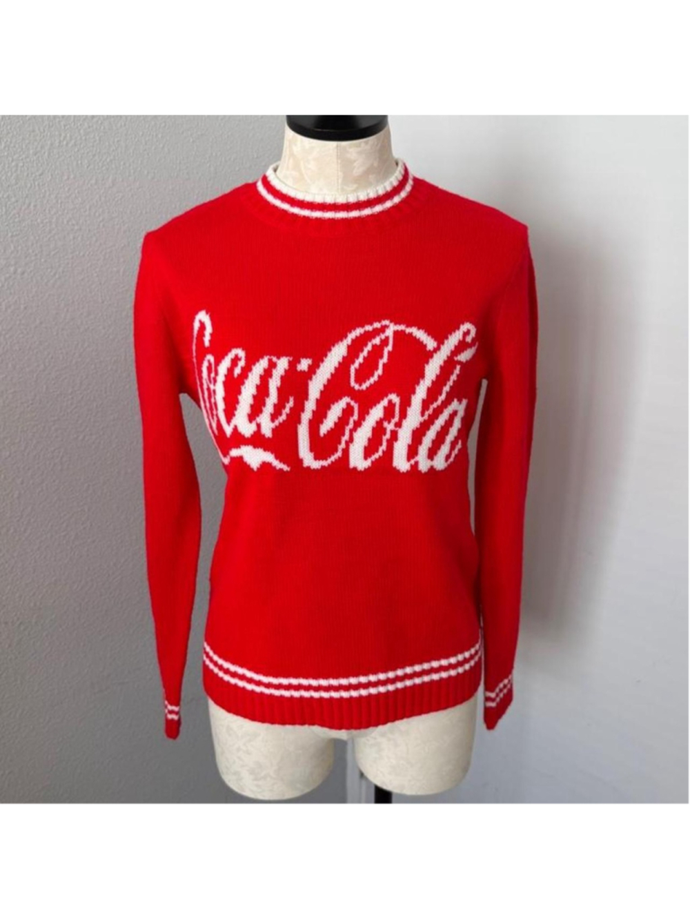 Coca-Cola red crewneck sweater - Size S - Picture 4 of 5